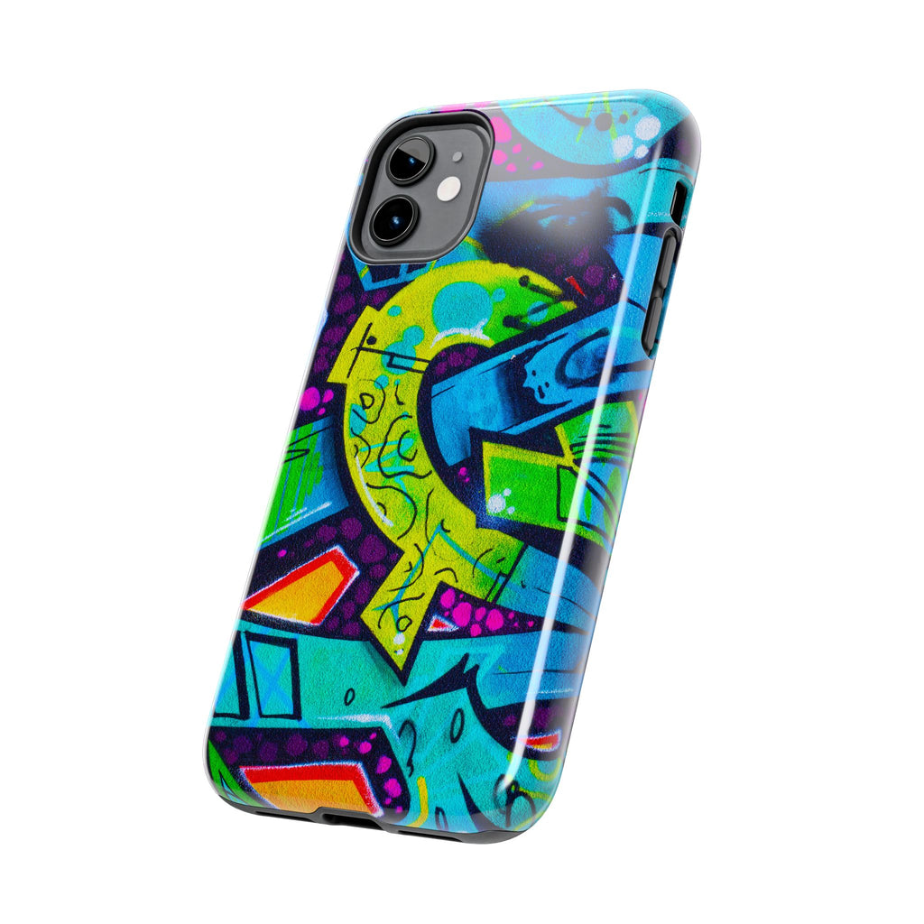 Vibrant Urban Tough Phone Case - Graffiti Design 1 for iPhones