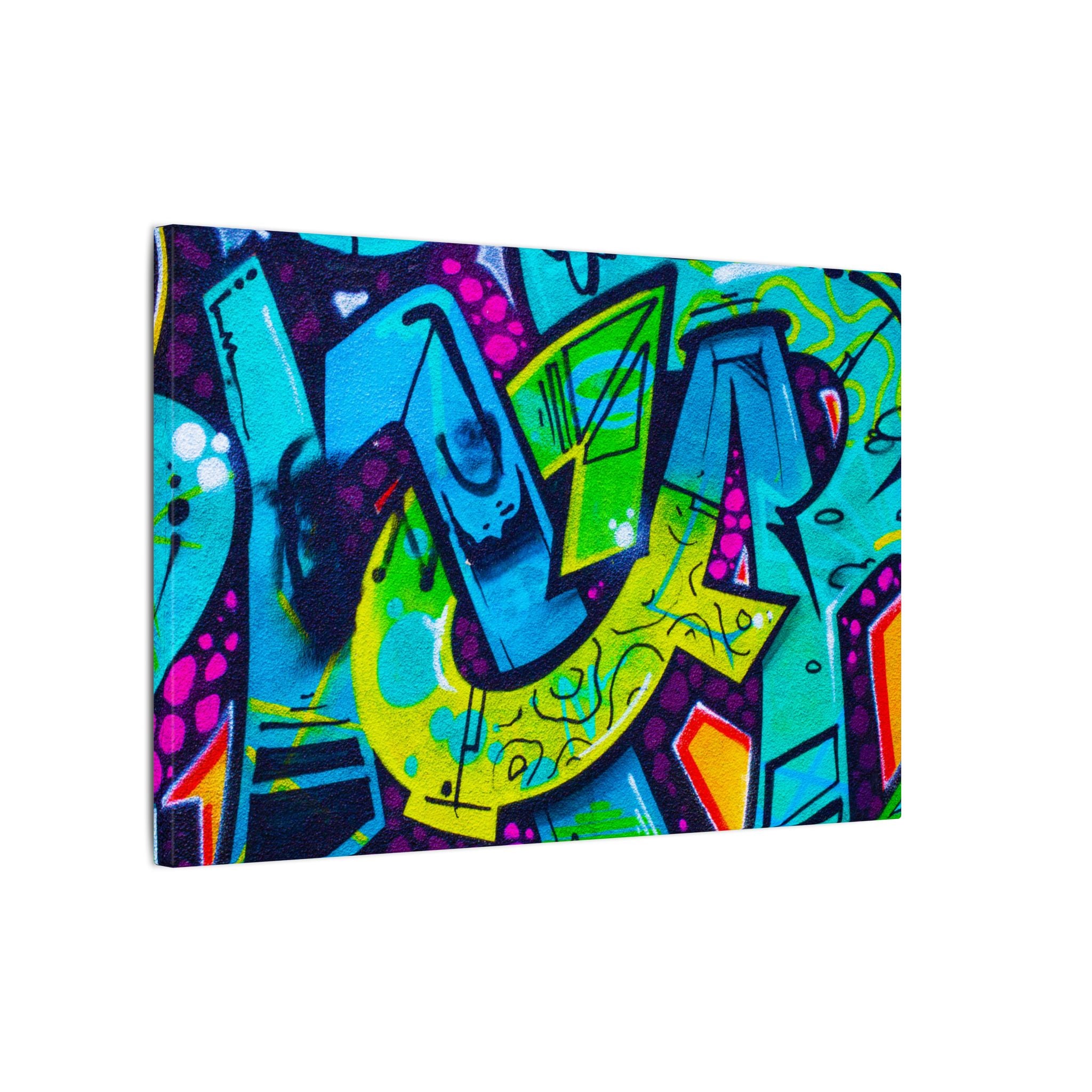 Graffiti Street Art Matte Canvas Print — Vibrant Urban Wall Art