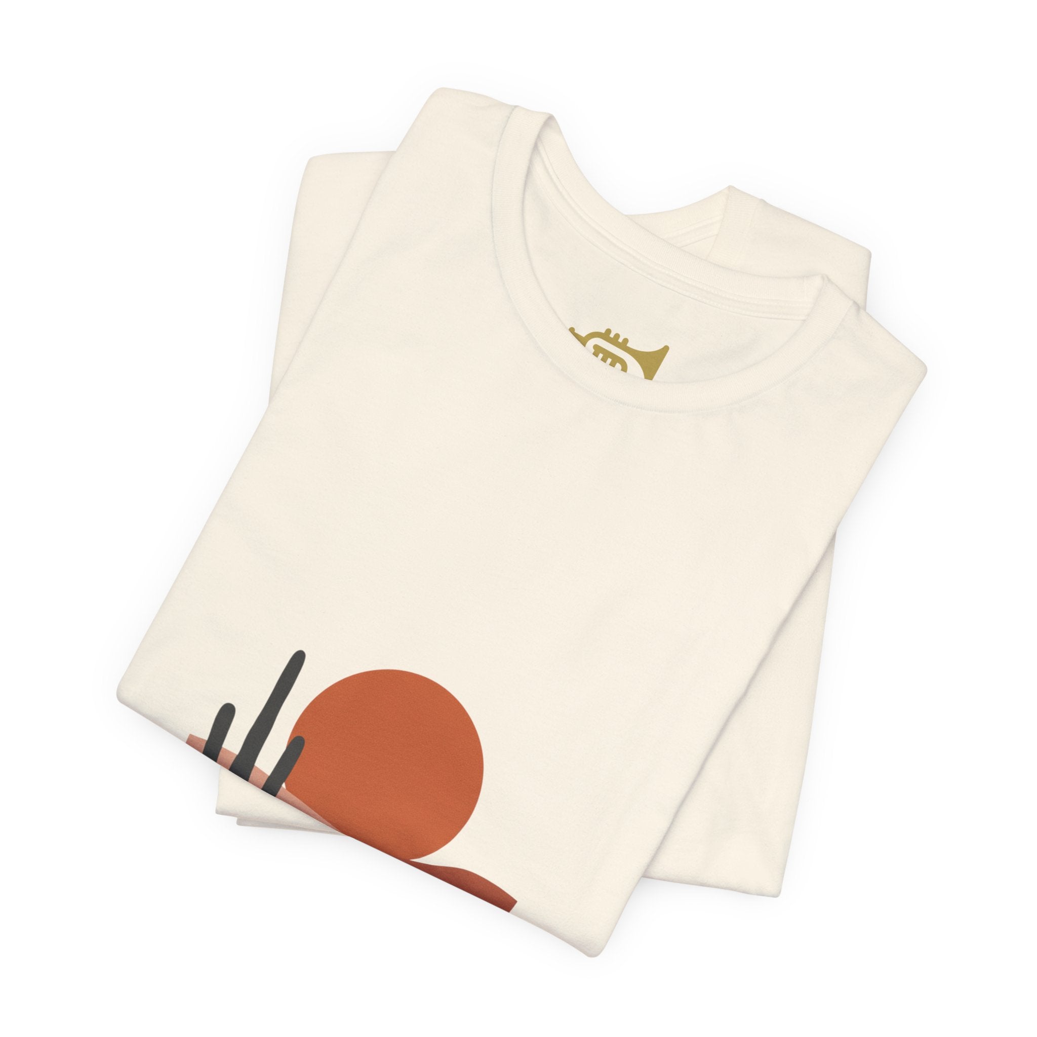 Desert Sunset Minimalist Mesa Tee | Southwestern adobe-inspired wall art