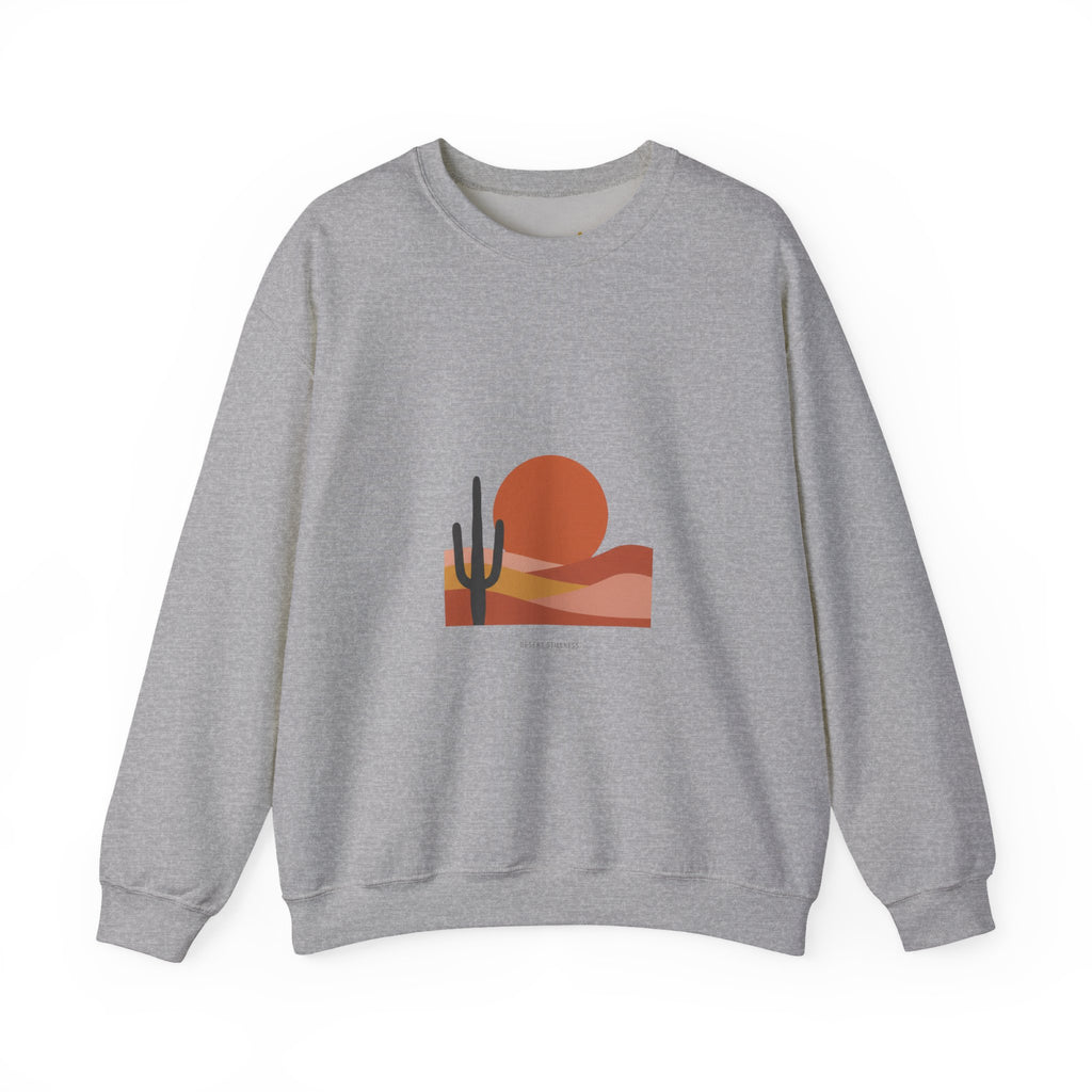 Desert Sunset Minimalist Mesa Sweatshirt | Southwestern adobe-inspired wall art