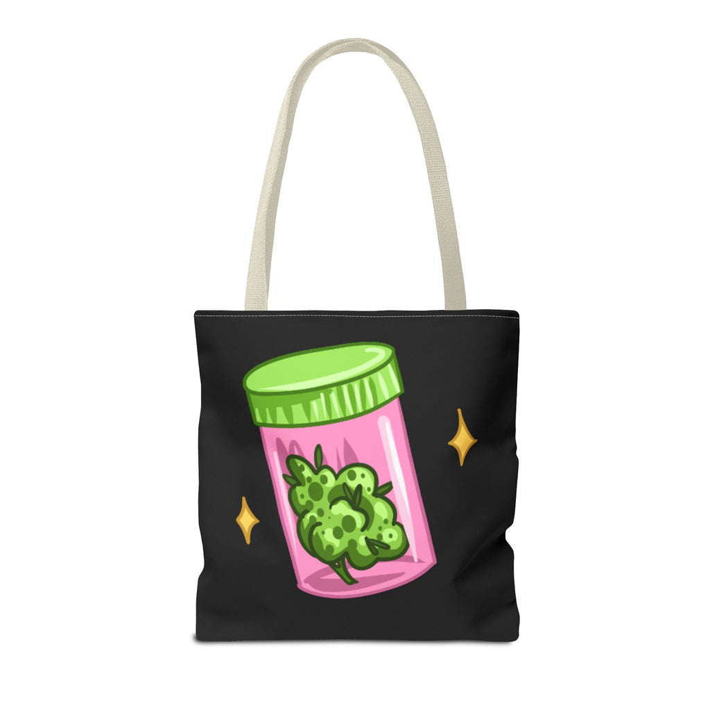 Vibrant Weed Tote Bag - Fun Cannabis Carryall for Partying, Gifts, Festivals, Eco-Friendly Shopping, Unique Statement Piece