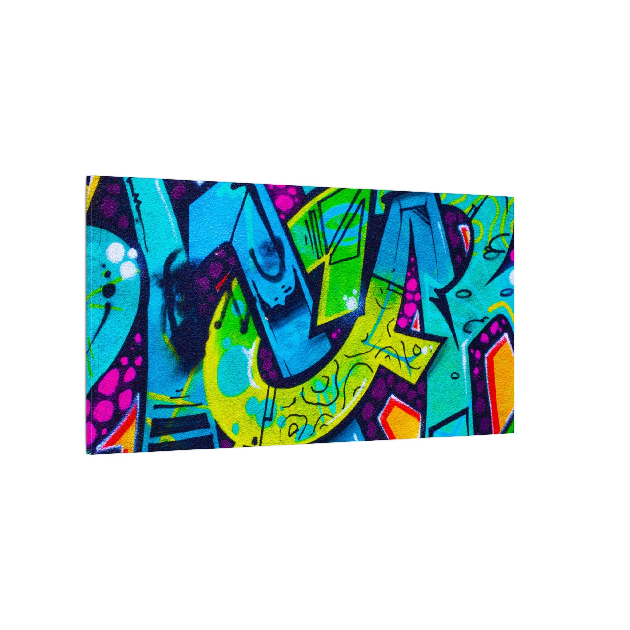 Graffiti Street Art Matte Canvas Print — Vibrant Urban Wall Art
