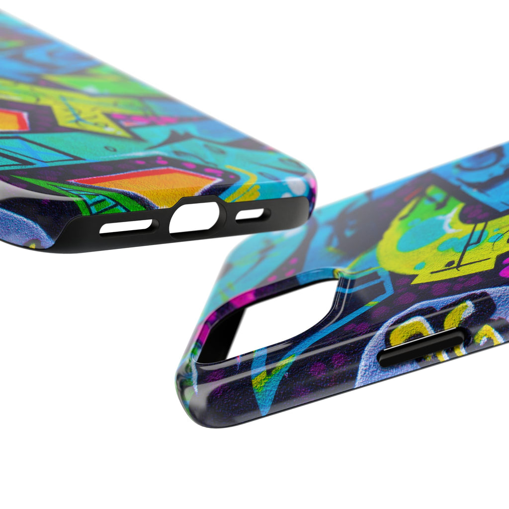 Vibrant Urban Tough Phone Case - Graffiti Design 1 for iPhones