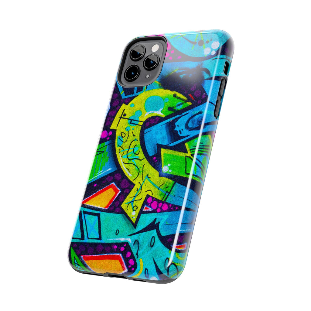 Vibrant Urban Tough Phone Case - Graffiti Design 1 for iPhones