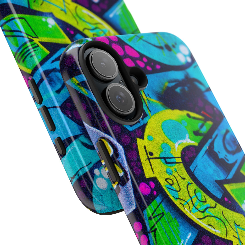 Vibrant Urban Tough Phone Case - Graffiti Design 1 for iPhones