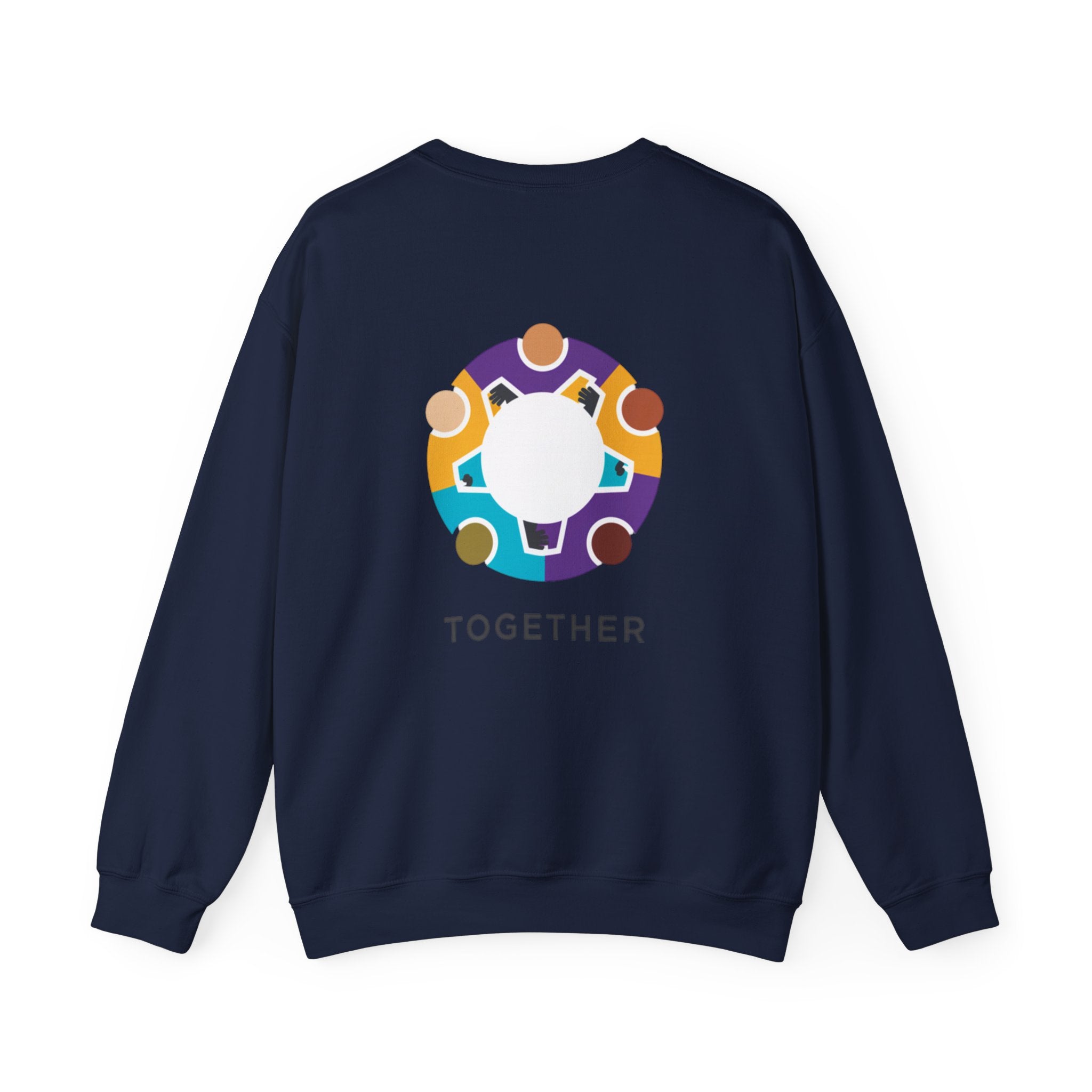 Solidarity Icon 'Together' Crewneck Sweatshirt | Equality Icon, Minimal Feminist Design