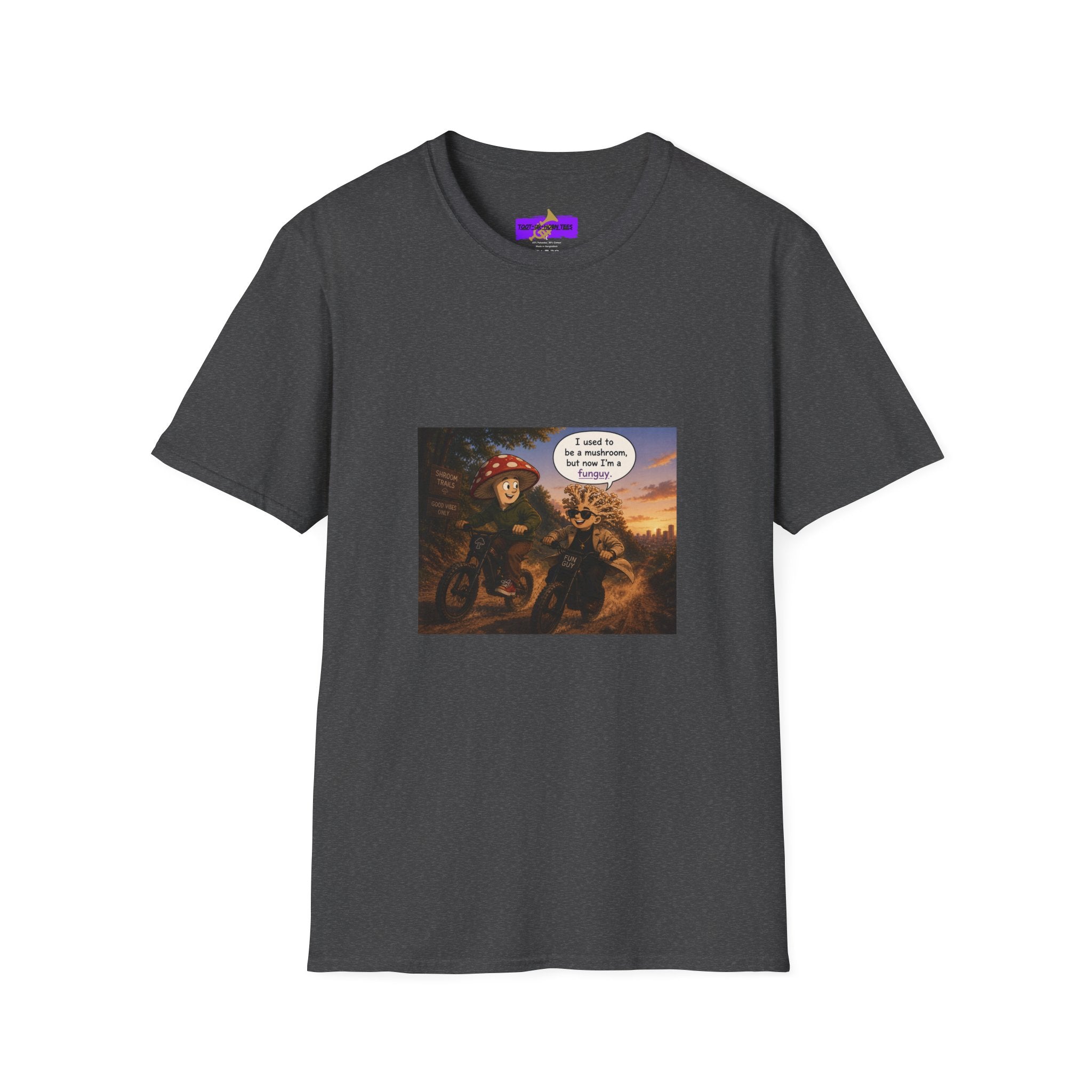 Mushroom Pun T-Shirt — "I used to be a mushroom, but now I’m fungi" Graphic Tee