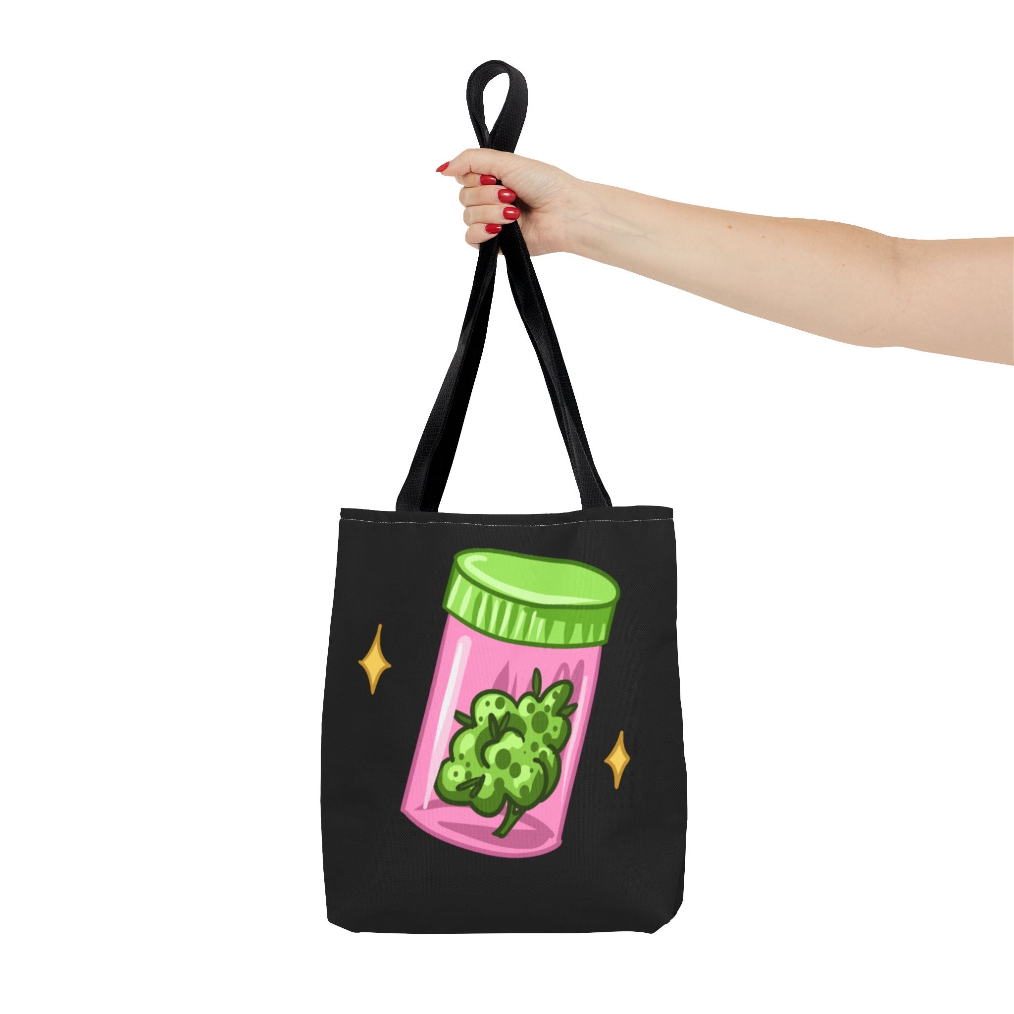 Vibrant Weed Tote Bag - Fun Cannabis Carryall for Partying, Gifts, Festivals, Eco-Friendly Shopping, Unique Statement Piece