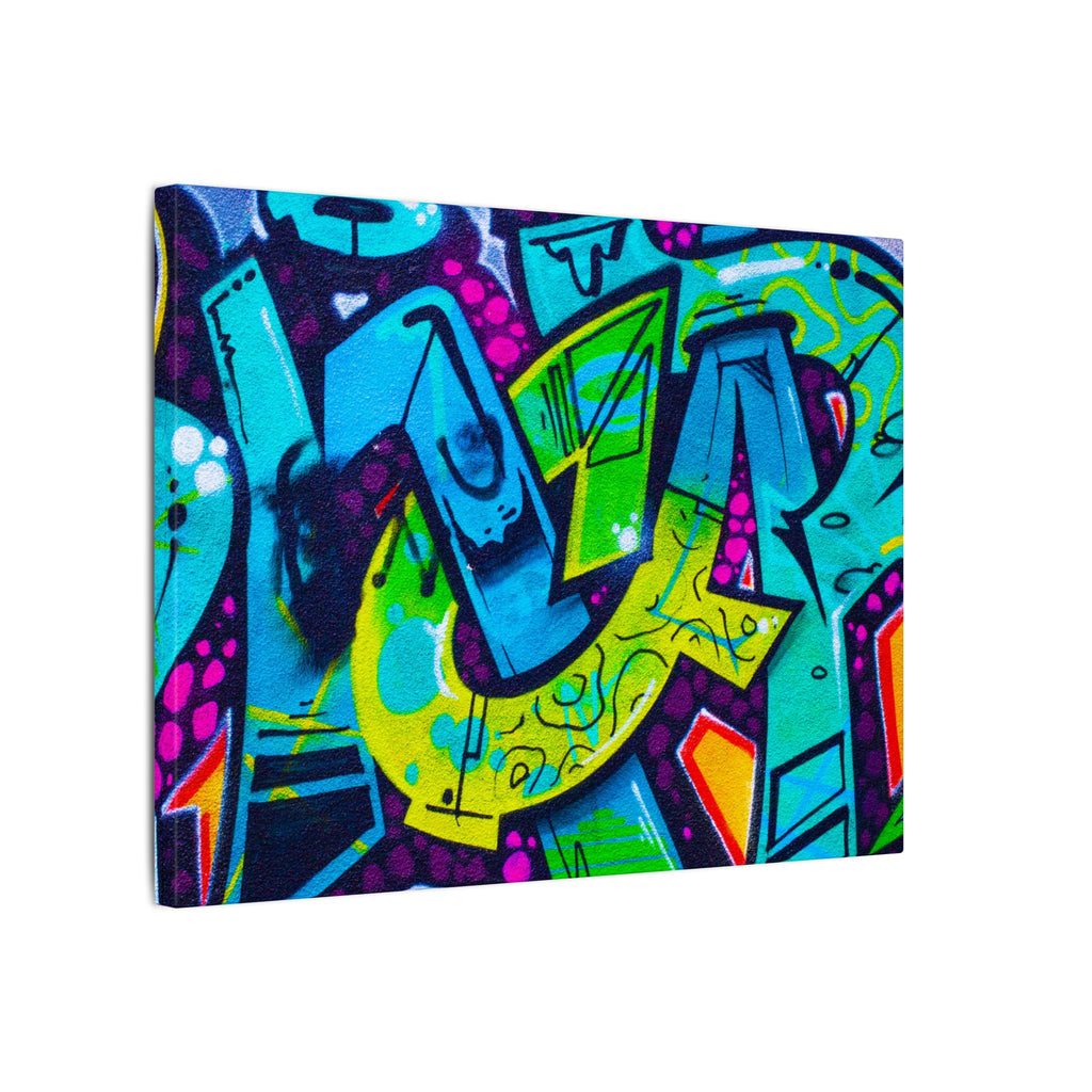 Graffiti Street Art Matte Canvas Print — Vibrant Urban Wall Art
