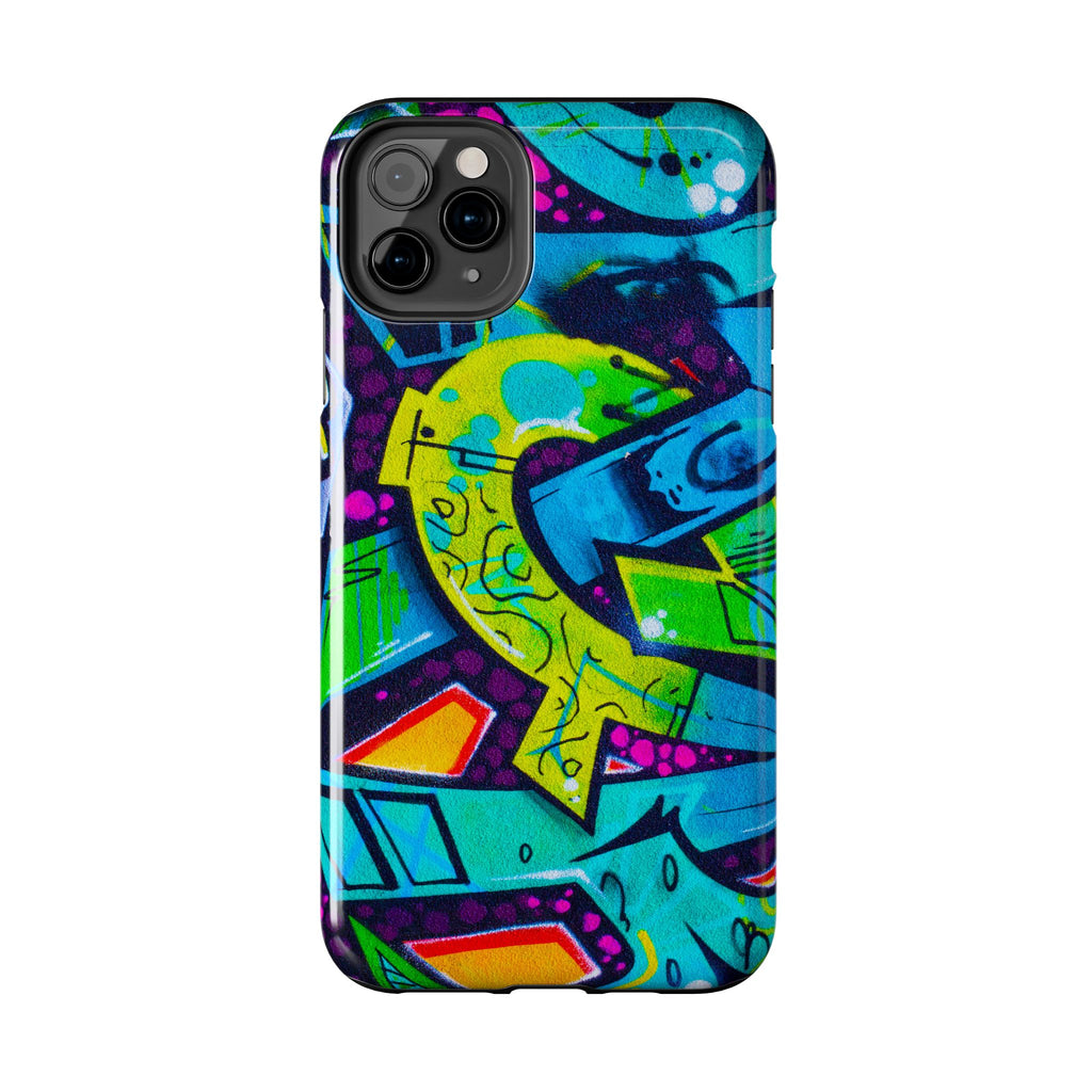 Vibrant Urban Tough Phone Case - Graffiti Design 1 for iPhones