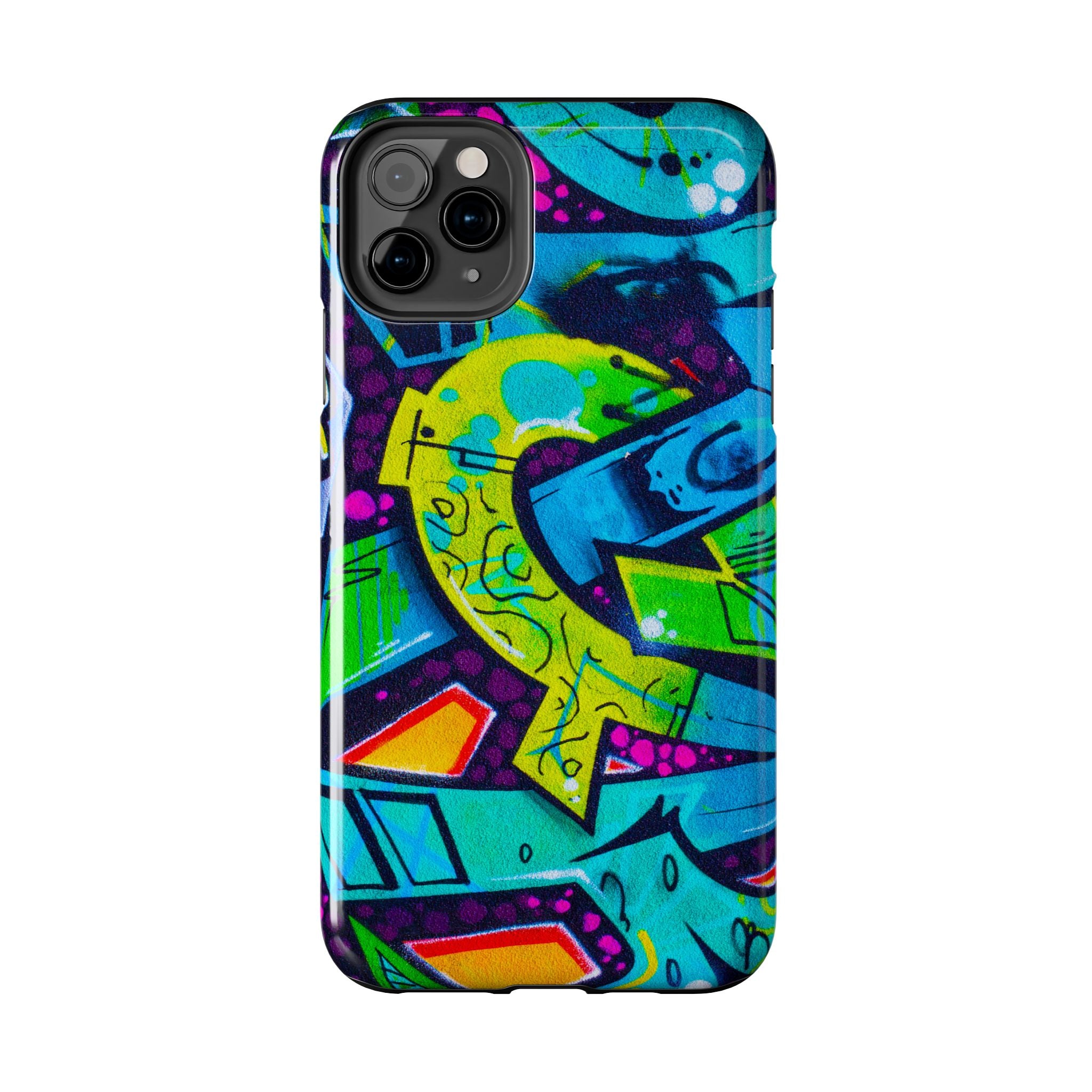 Vibrant Urban Tough Phone Case - Graffiti Design 1 for iPhones