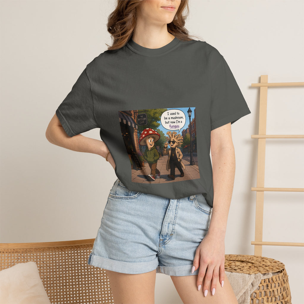 Mushroom to Funguy Graphic T-Shirt Mushroom - friends at the mycelium café Set 1