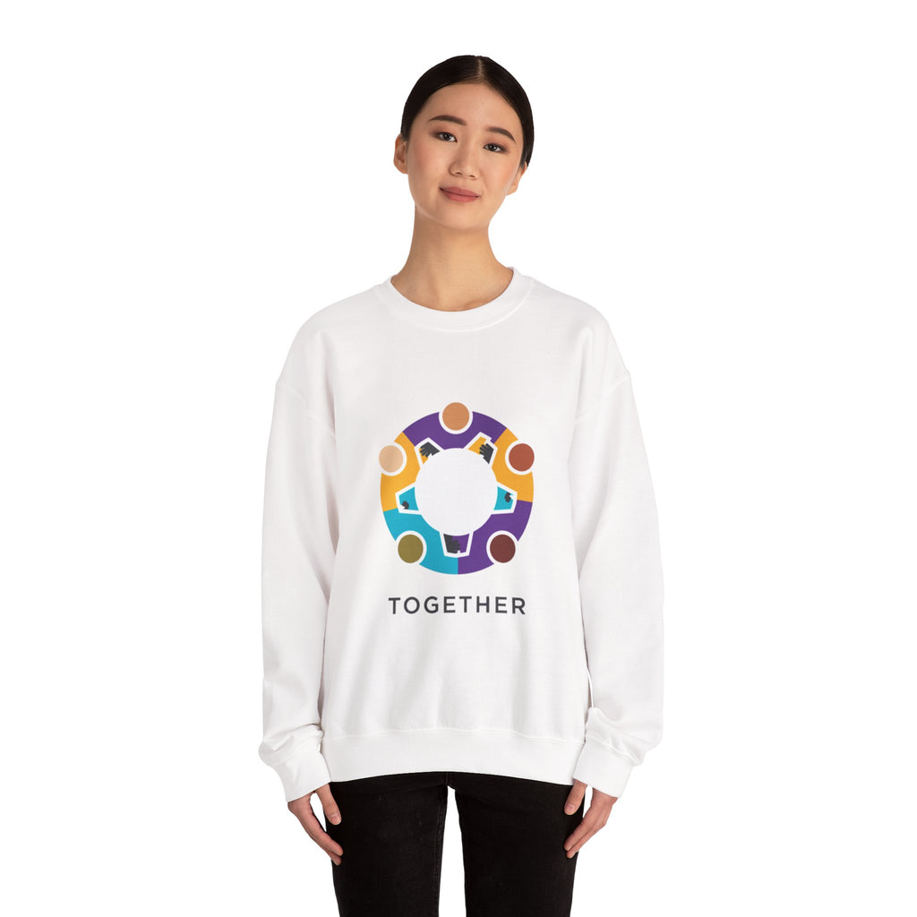 Solidarity Icon 'Together' Crewneck Sweatshirt | Equality Icon, Minimal Feminist Design