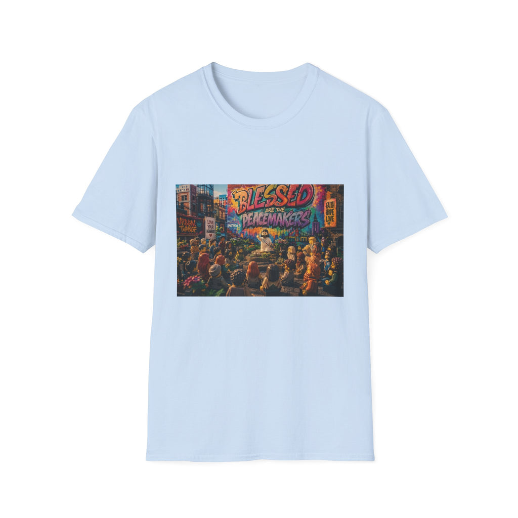 Tiny Jesus — "Blessed Are the Peacemakers" Urban Street Art Graphic Tee