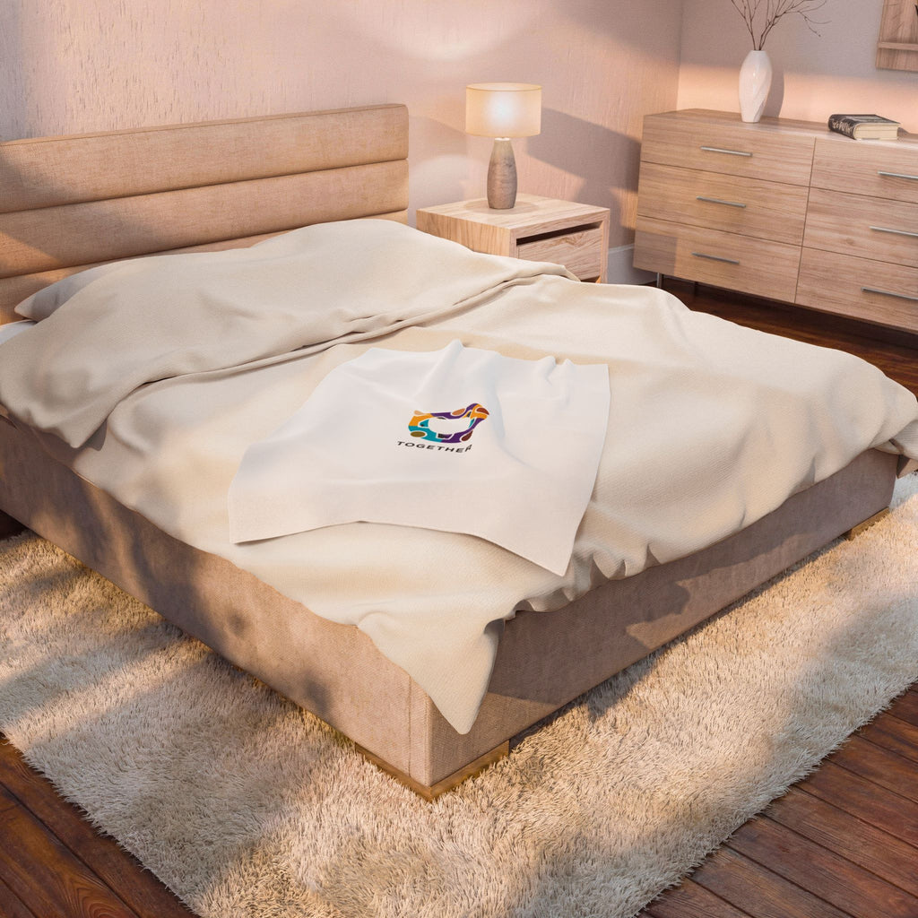 Solidarity Circle Together blanket | equality icon, minimal feminist design