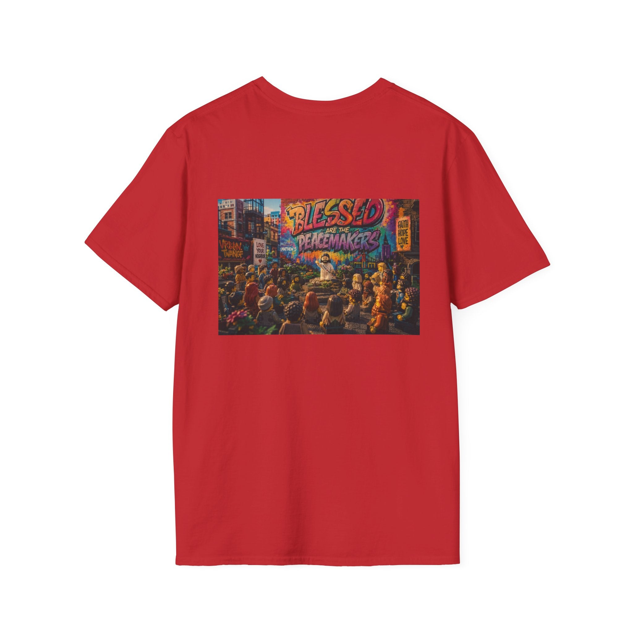 Tiny Jesus — "Blessed Are the Peacemakers" Urban Street Art Graphic Tee