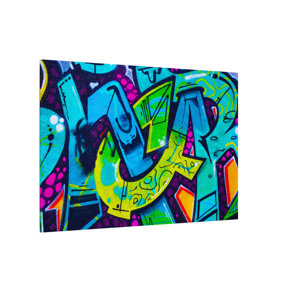 Graffiti Street Art Matte Canvas Print — Vibrant Urban Wall Art