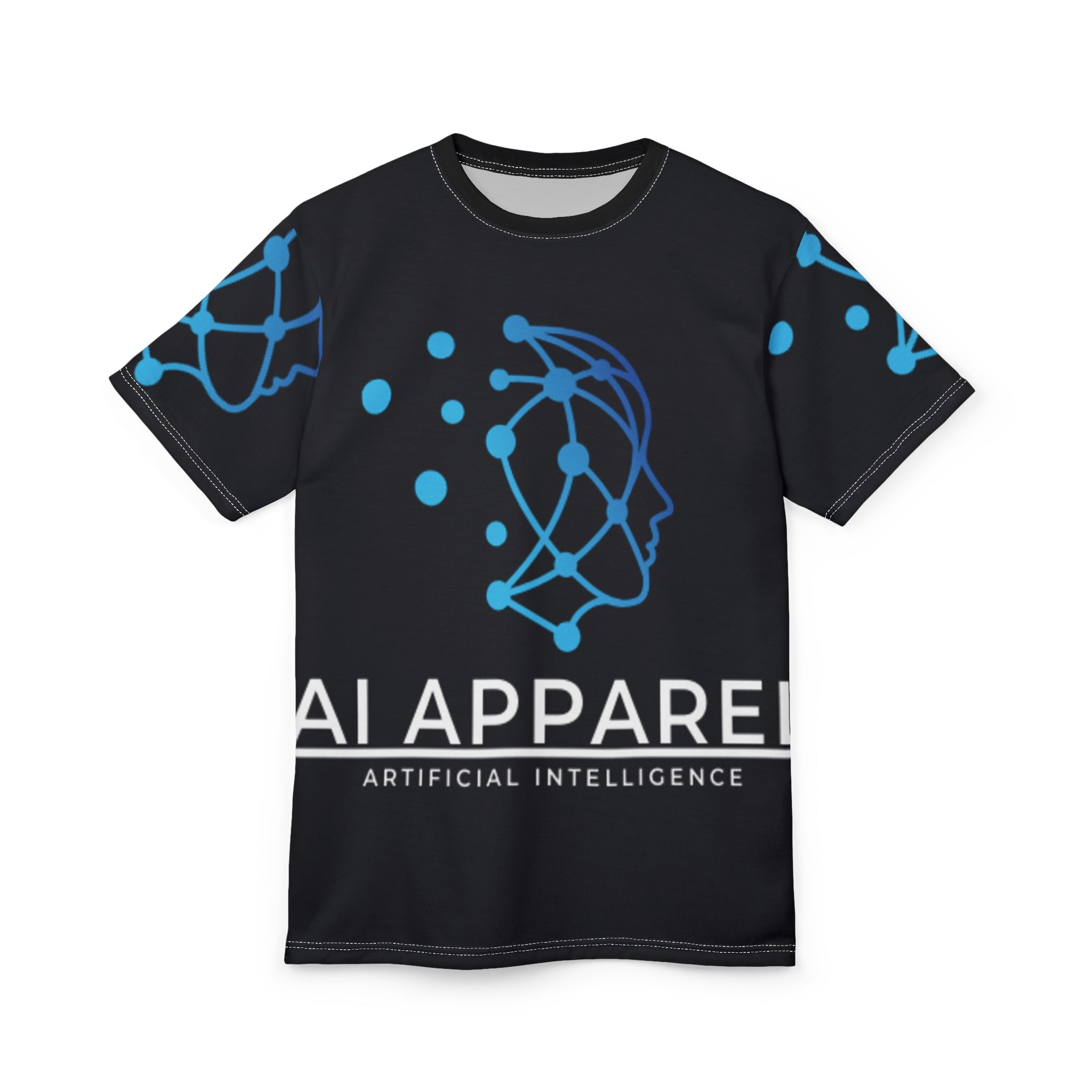 Cyberpunk Unisex Cut & Sew Tee | Futuristic Graphic T-Shirt | Tech Lover Gift | AOP Tee for Festivals, Casual Wear