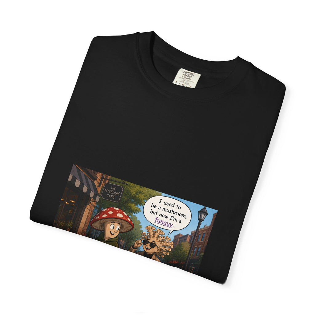 Mushroom to Funguy Graphic T-Shirt Mushroom - friends at the mycelium café Set 1