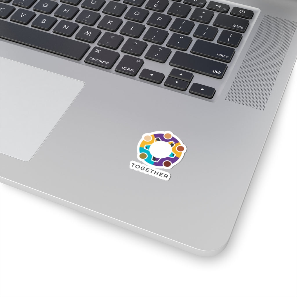Together Solidarity Icon Sticker | Minimalist Equality Symbol