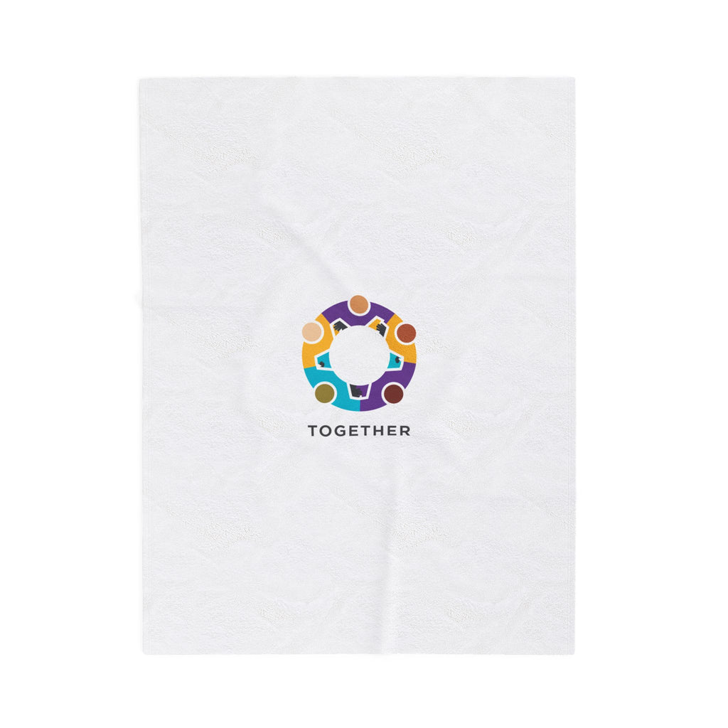 Solidarity Circle Together blanket | equality icon, minimal feminist design