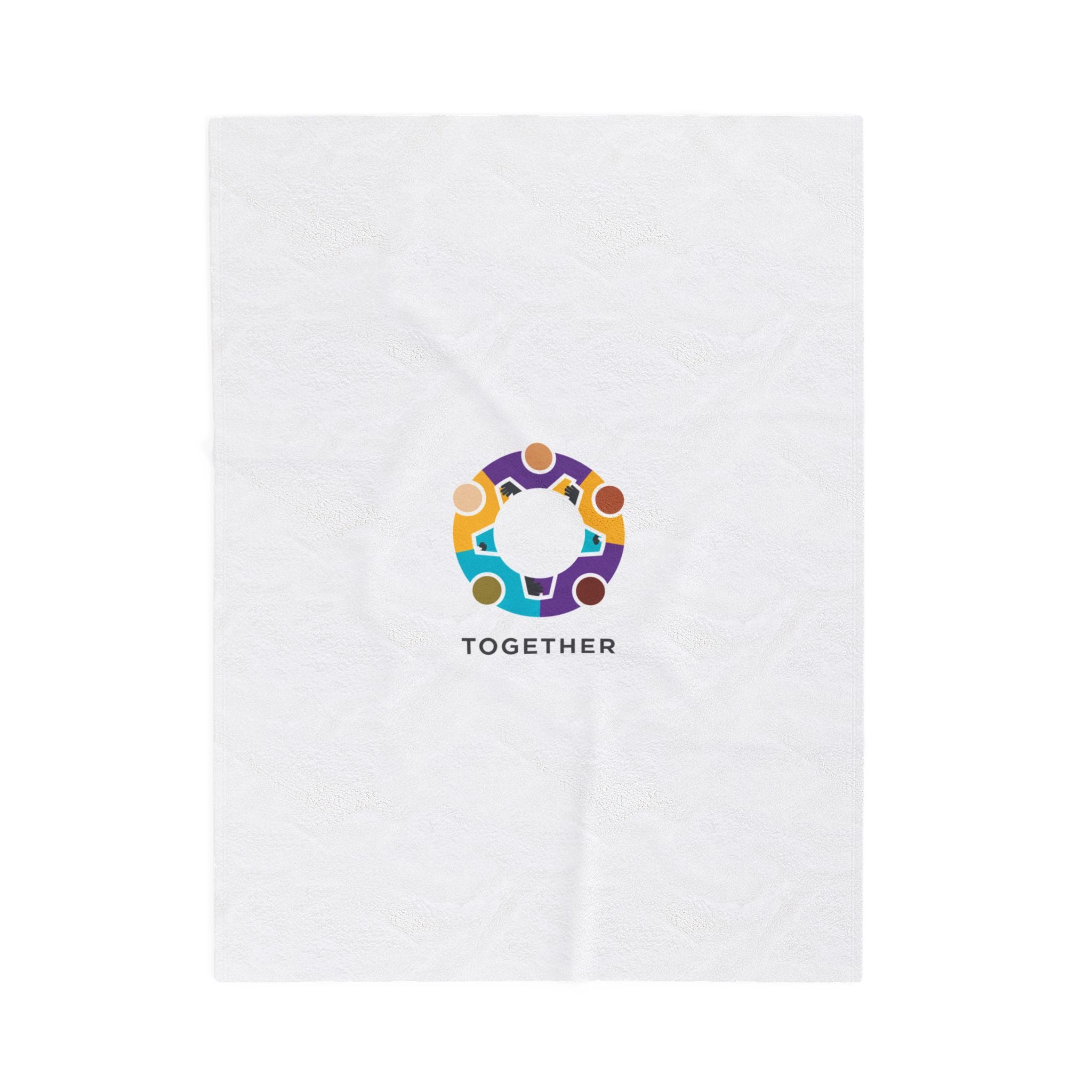 Solidarity Circle Together blanket | equality icon, minimal feminist design