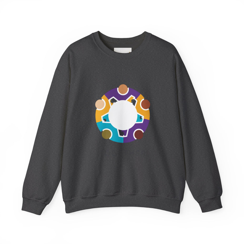 Solidarity Icon 'Together' Crewneck Sweatshirt | Equality Icon, Minimal Feminist Design