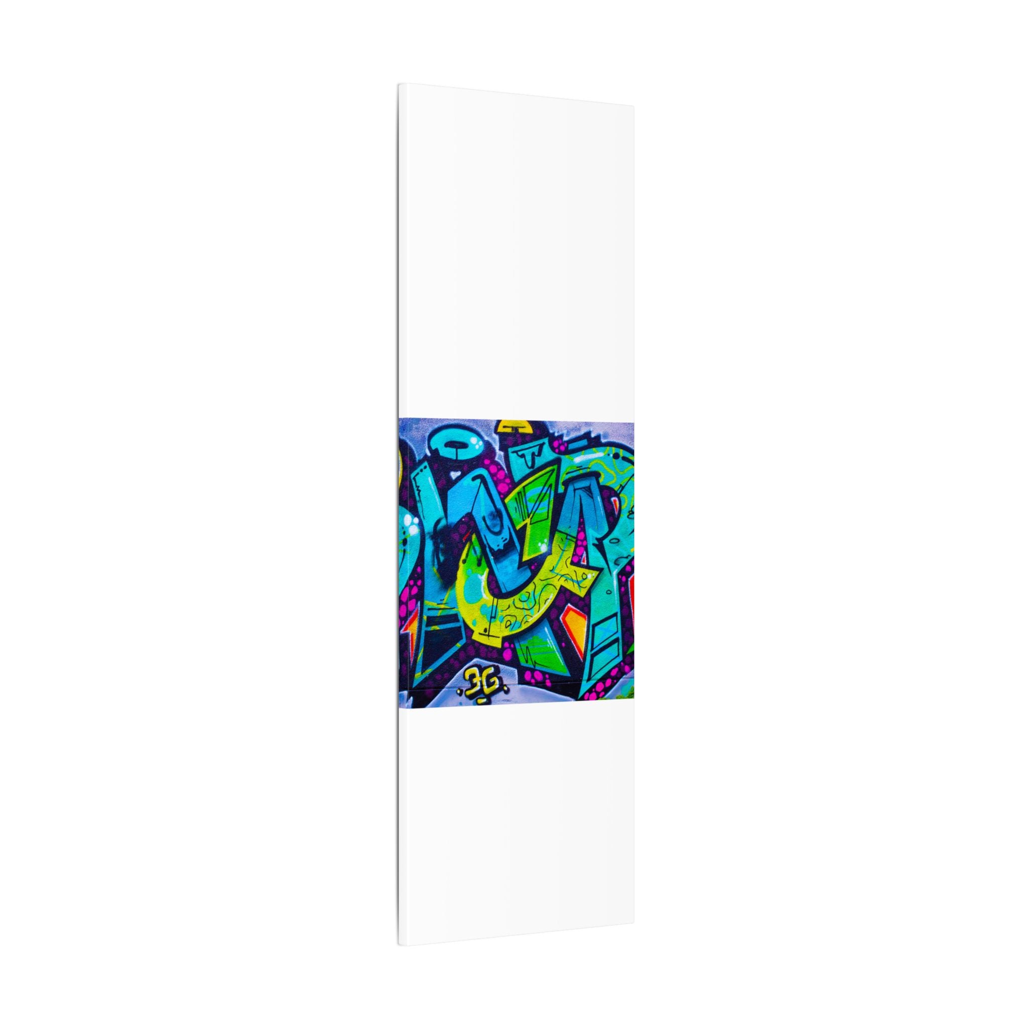 Graffiti Street Art Matte Canvas Print — Vibrant Urban Wall Art