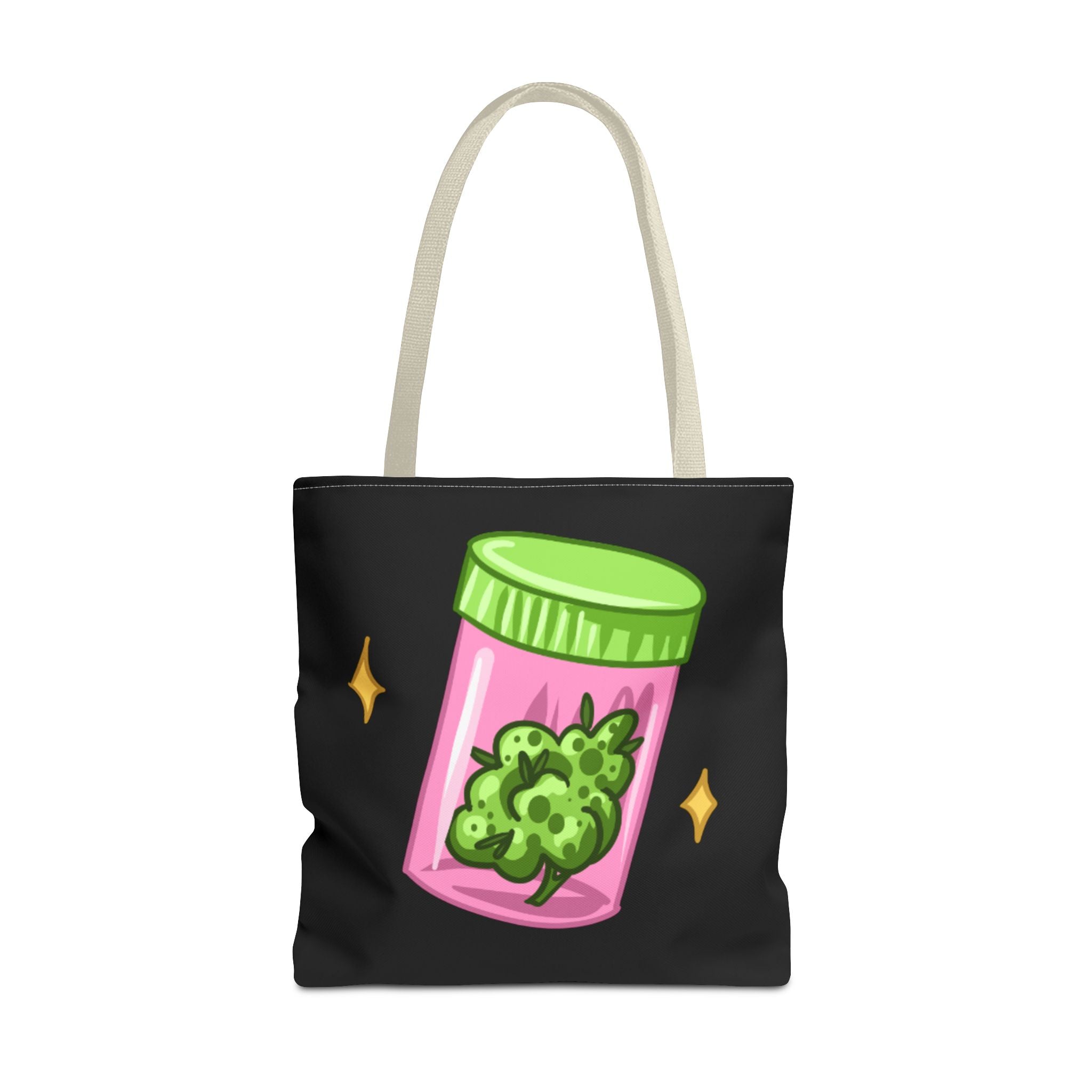 Vibrant Weed Tote Bag - Fun Cannabis Carryall for Partying, Gifts, Festivals, Eco-Friendly Shopping, Unique Statement Piece