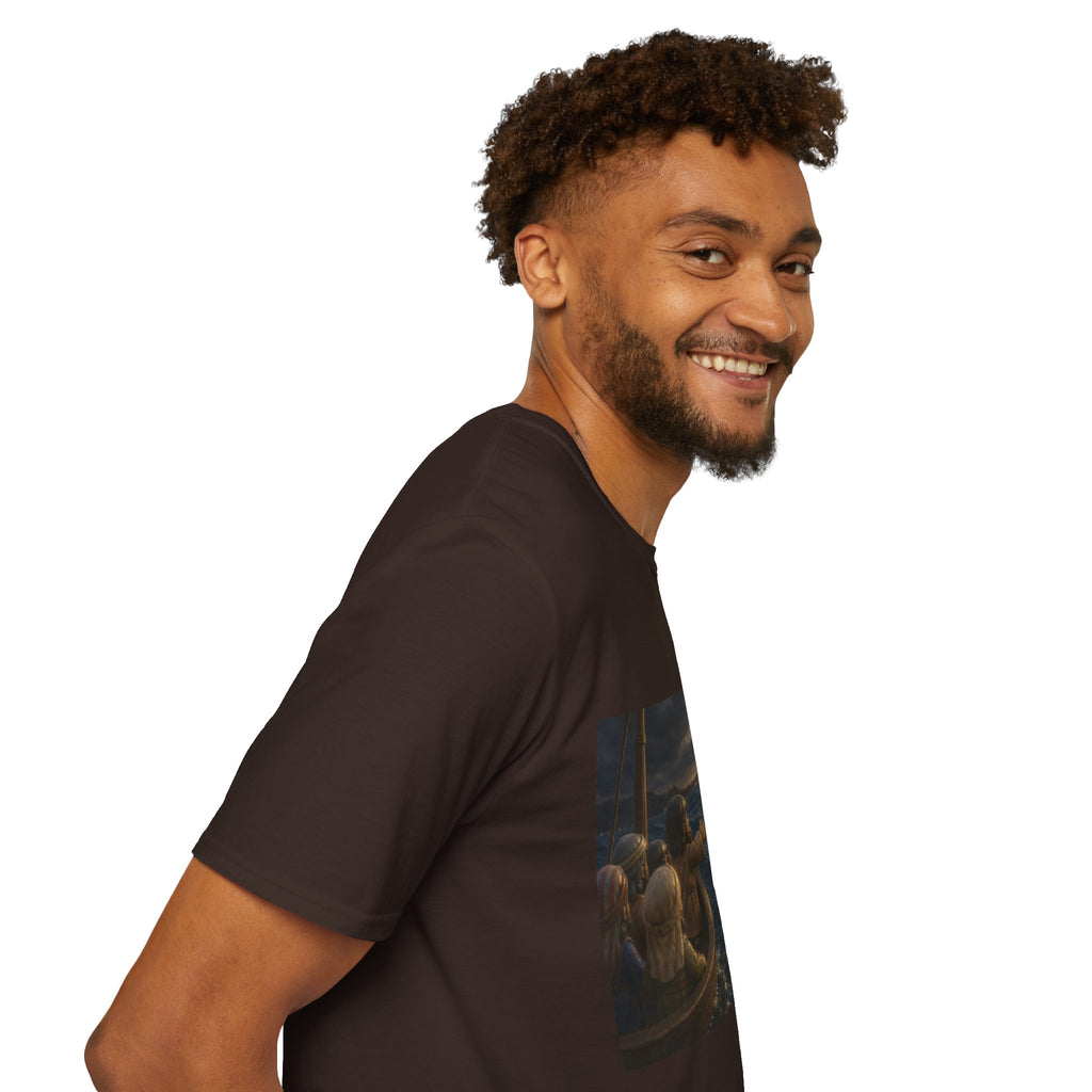 Tiny Jesus Walking on Water T-Shirt — Inspirational Biblical Faith Tee