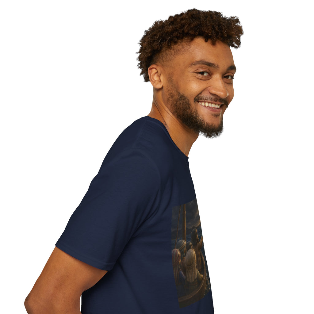 Tiny Jesus Walking on Water T-Shirt — Inspirational Biblical Faith Tee