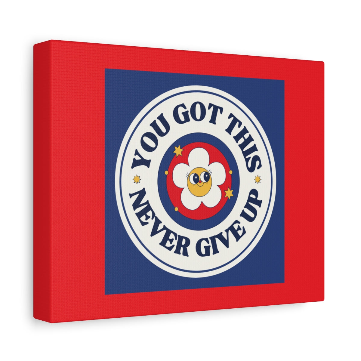 Inspirational Canvas Wall Art - "You Got This, Never Give Up" Motivational Print