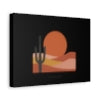 Desert Sunset Minimalist Mesa Canvas | Southwestern Wall Art, Adobe-Inspired Print