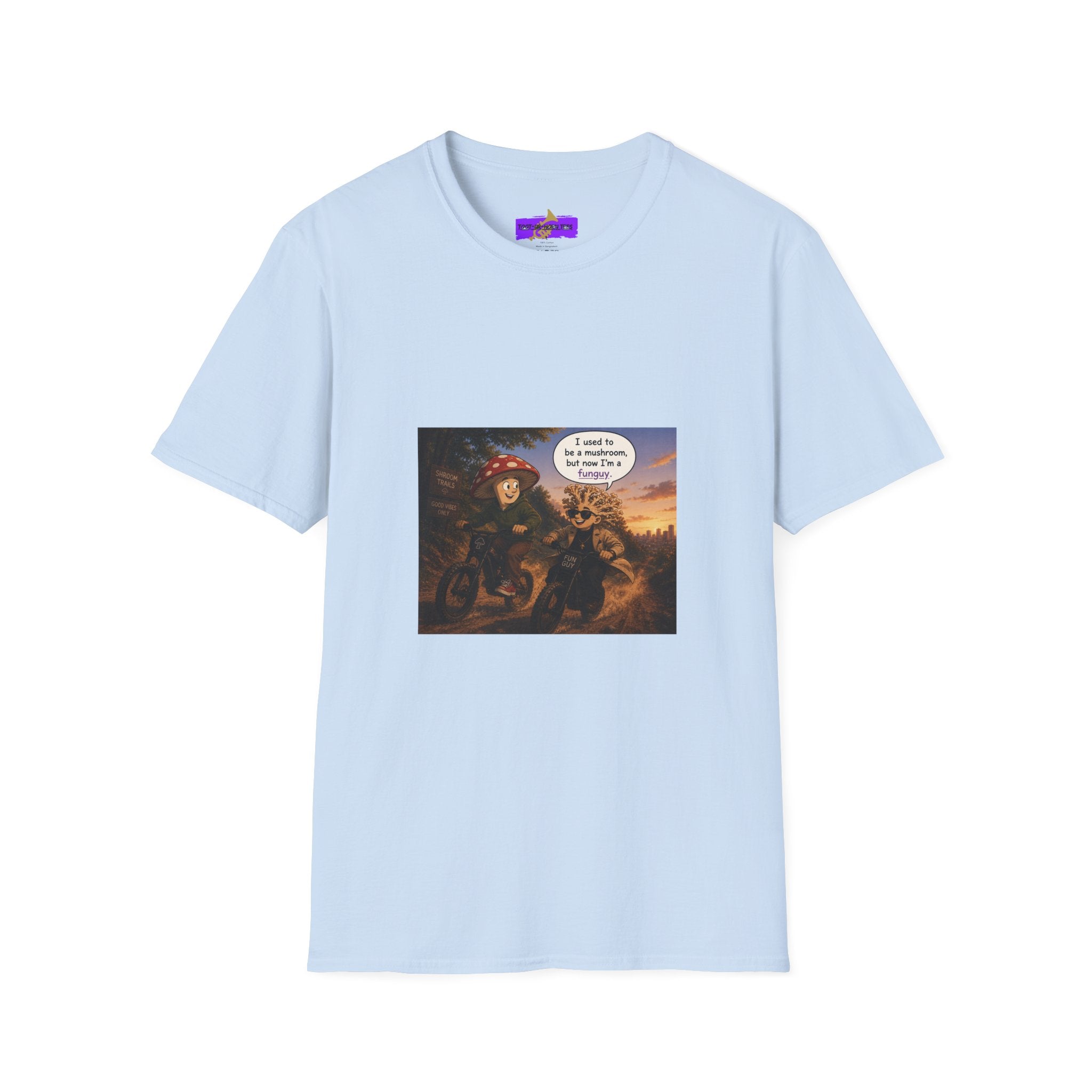 Mushroom Pun T-Shirt — "I used to be a mushroom, but now I’m fungi" Graphic Tee