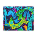 Graffiti Street Art Matte Canvas Print — Vibrant Urban Wall Art