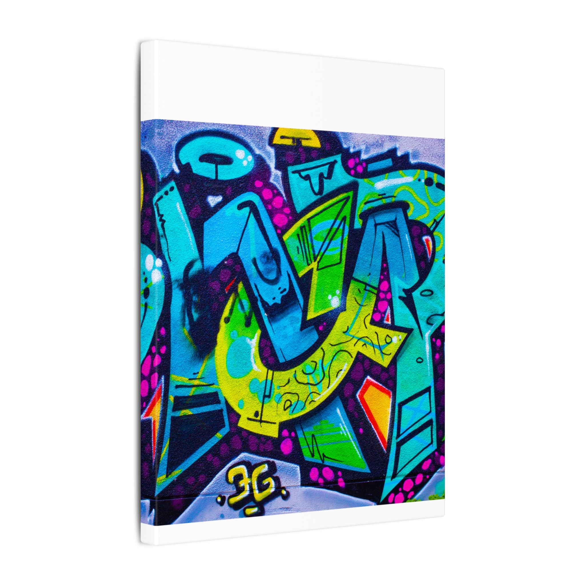 Graffiti Street Art Matte Canvas Print — Vibrant Urban Wall Art