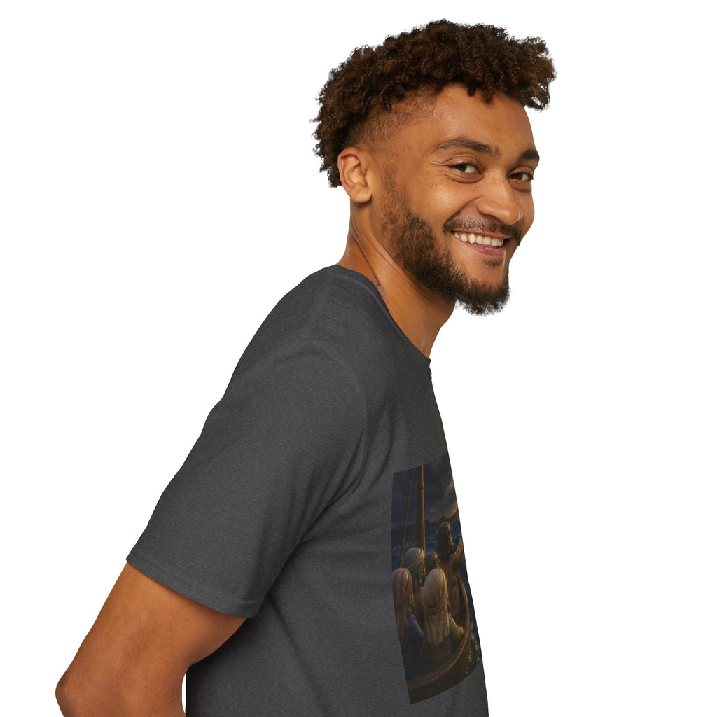 Tiny Jesus Walking on Water T-Shirt — Inspirational Biblical Faith Tee