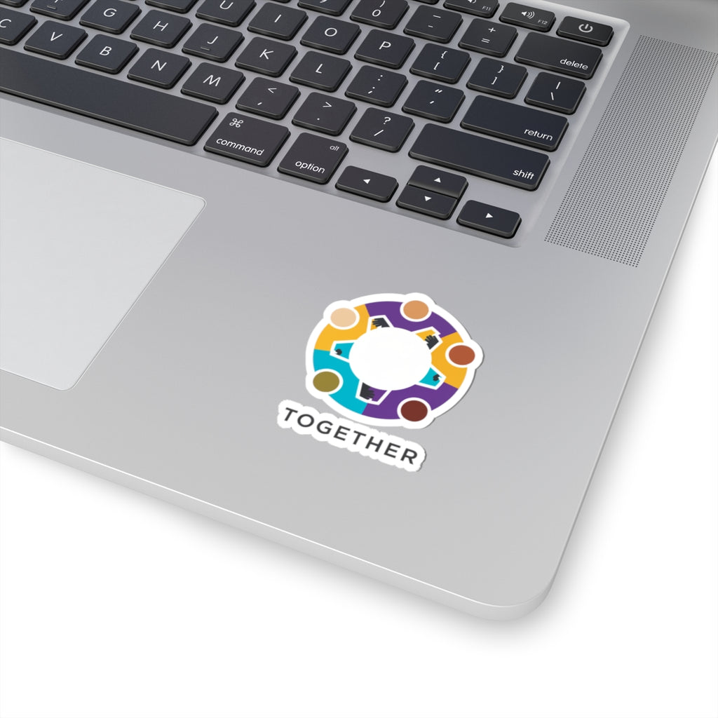 Together Solidarity Icon Sticker | Minimalist Equality Symbol
