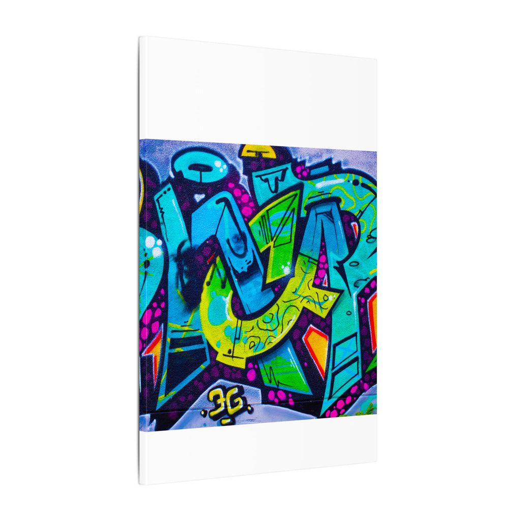 Graffiti Street Art Matte Canvas Print — Vibrant Urban Wall Art