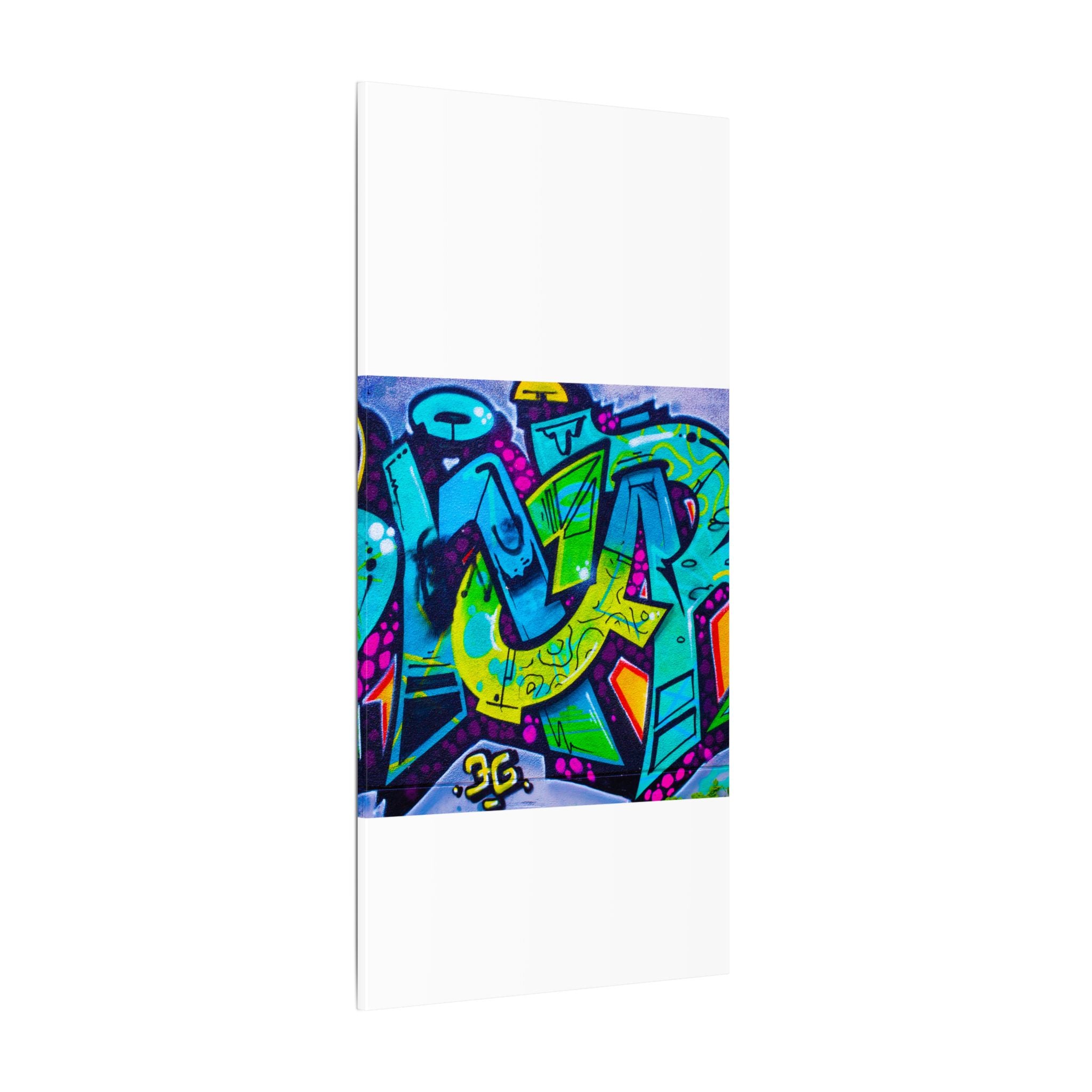 Graffiti Street Art Matte Canvas Print — Vibrant Urban Wall Art