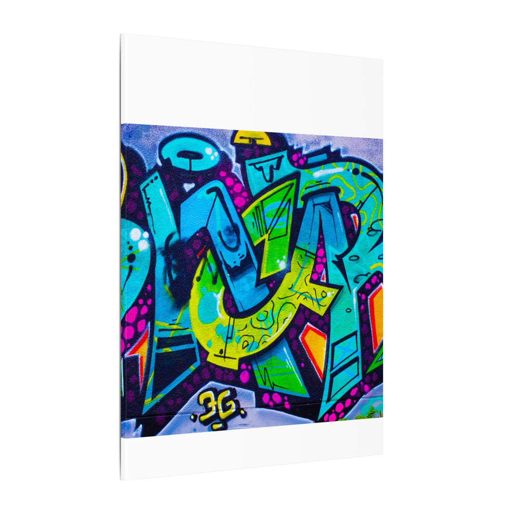 Graffiti Street Art Matte Canvas Print — Vibrant Urban Wall Art