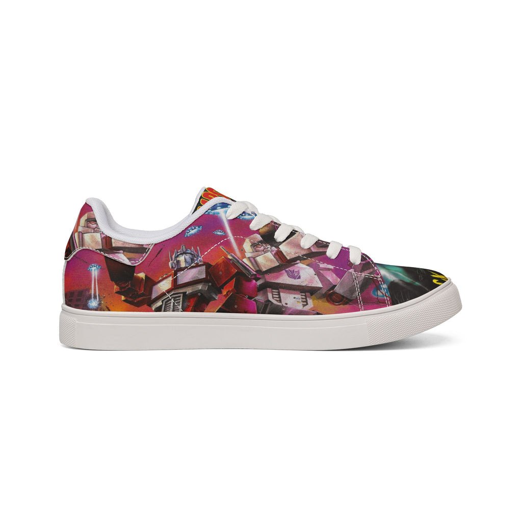 Low-Top Sneakers — Mars Attack Comic Leather Sneakers for Men