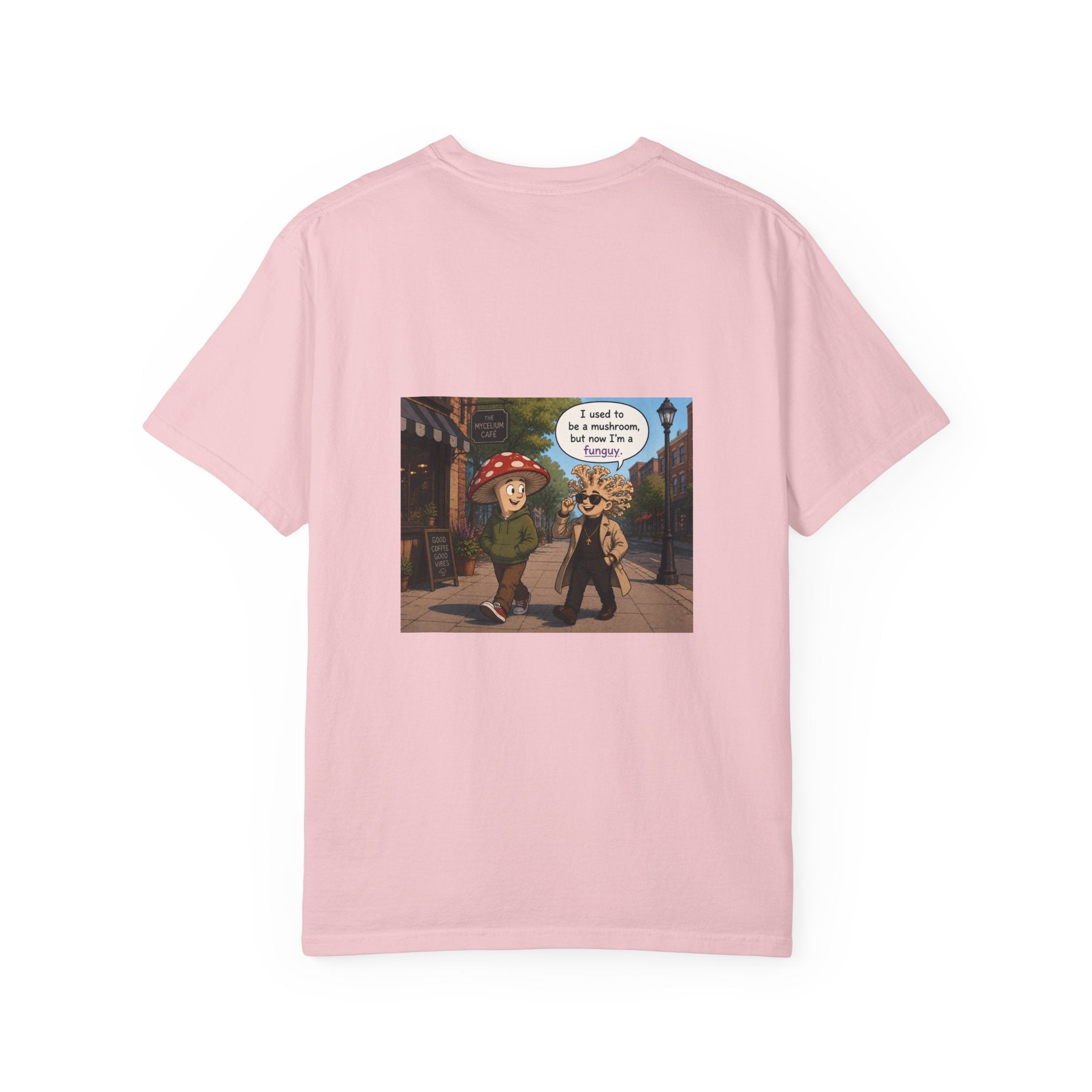 Mushroom to Funguy Graphic T-Shirt Mushroom - friends at the mycelium café Set 1