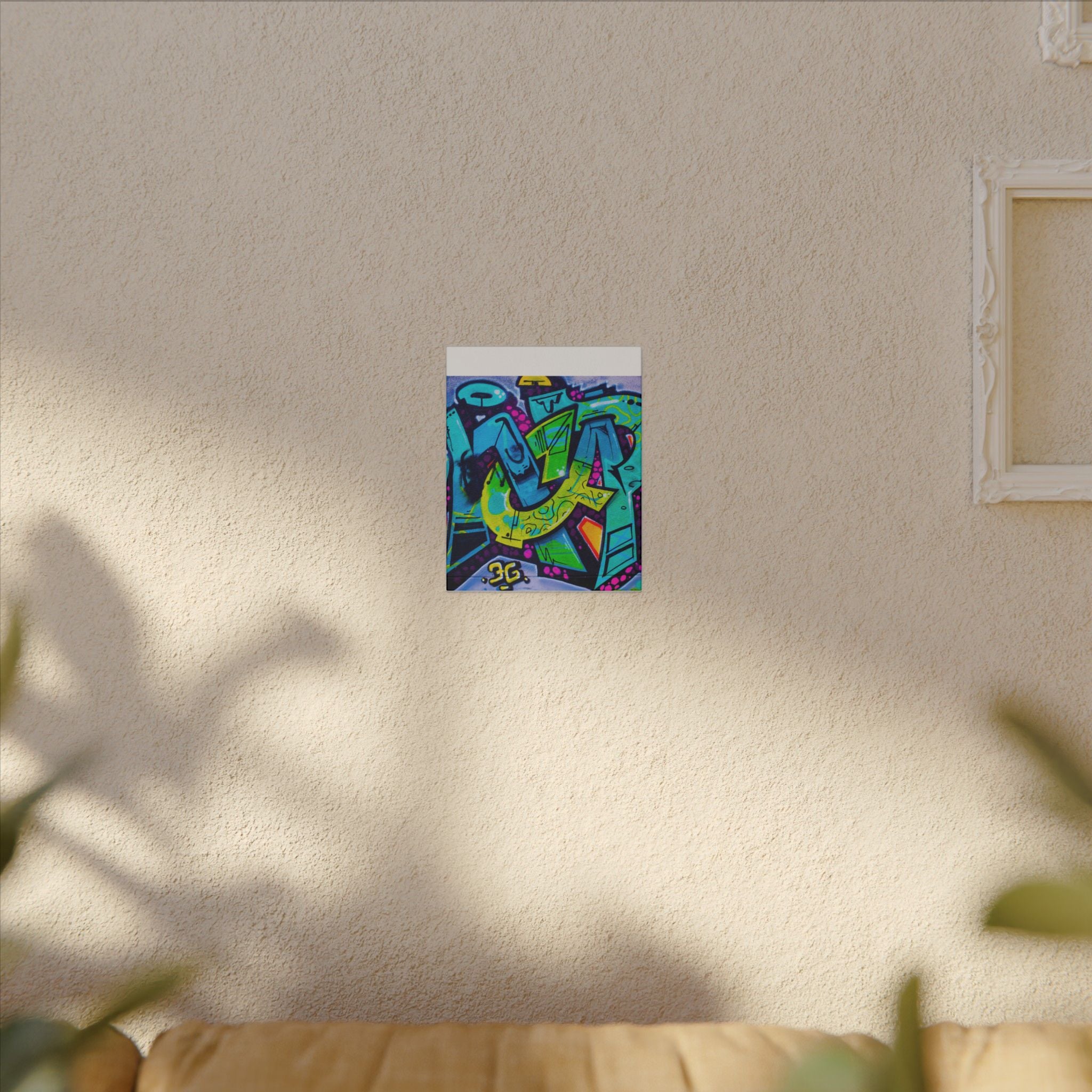 Graffiti Street Art Matte Canvas Print — Vibrant Urban Wall Art