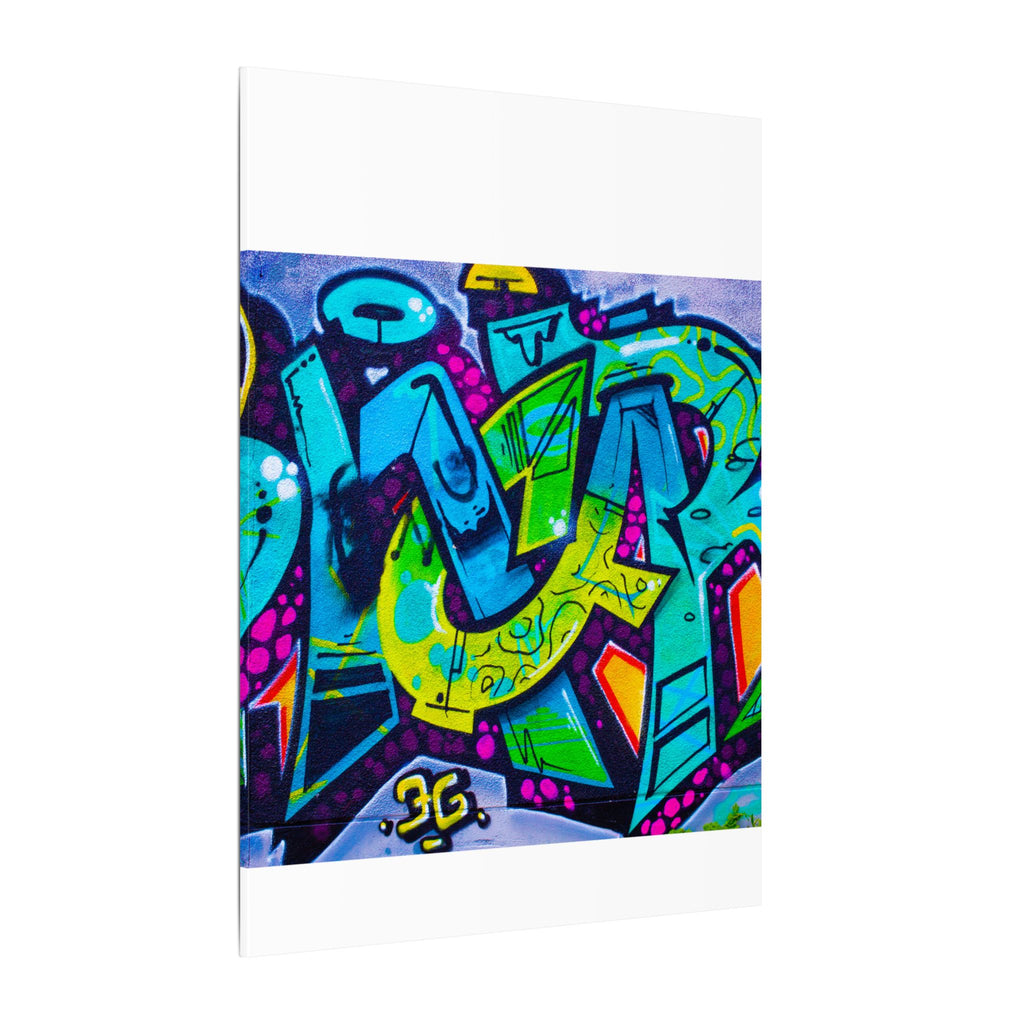Graffiti Street Art Matte Canvas Print — Vibrant Urban Wall Art