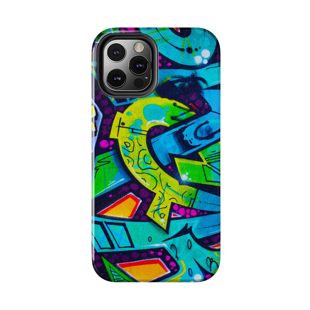 Vibrant Urban Tough Phone Case - Graffiti Design 1 for iPhones