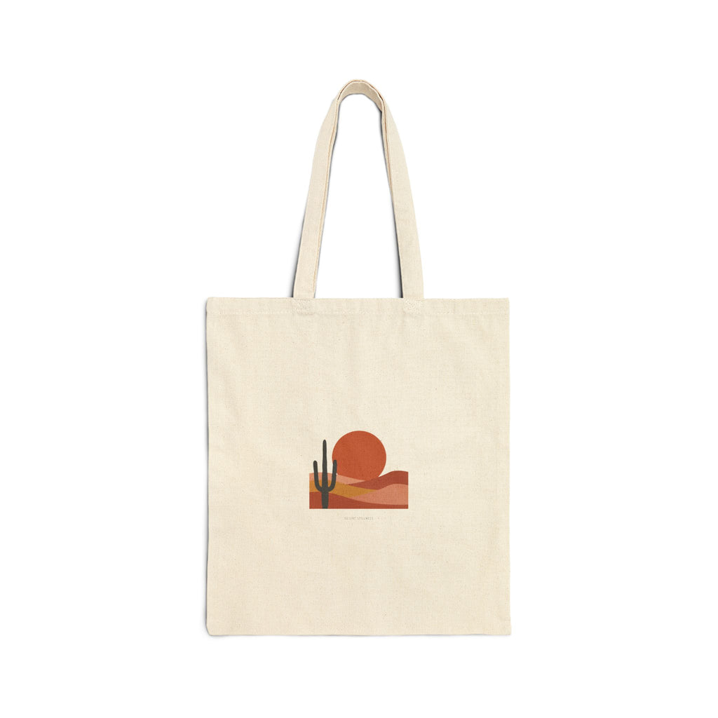 Desert Sunset Minimalist Mesa Tote | Southwestern adobe-inspired art