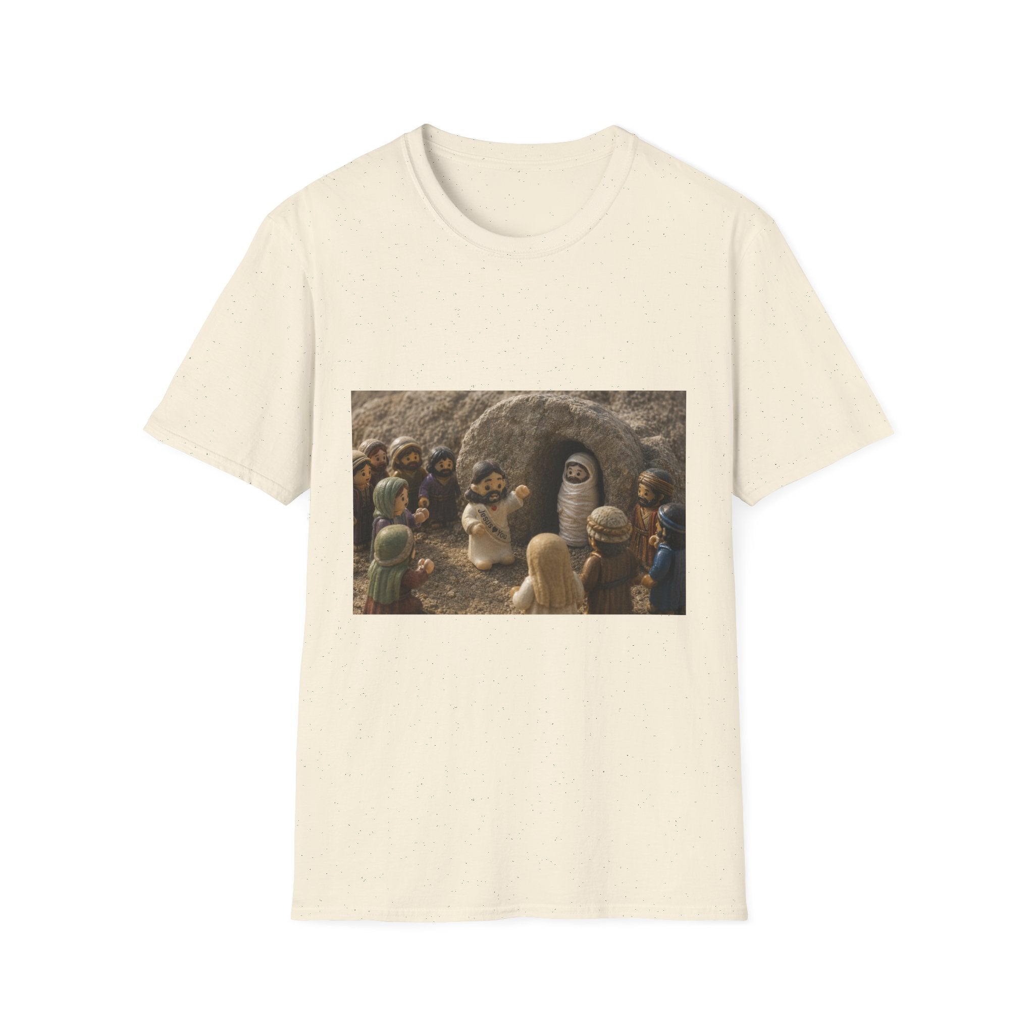Tiny Jesus with Lazarus