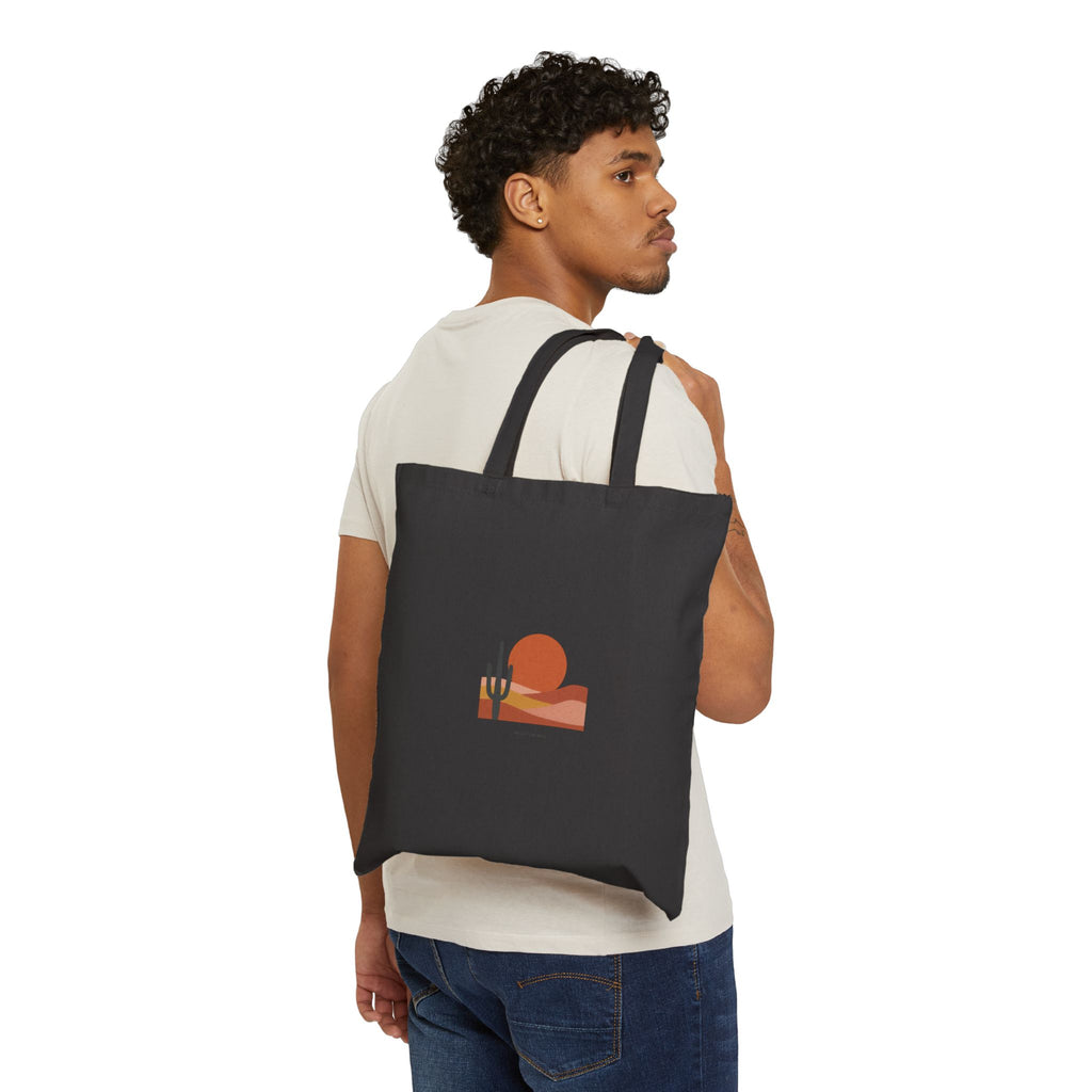Desert Sunset Minimalist Mesa Tote | Southwestern adobe-inspired art