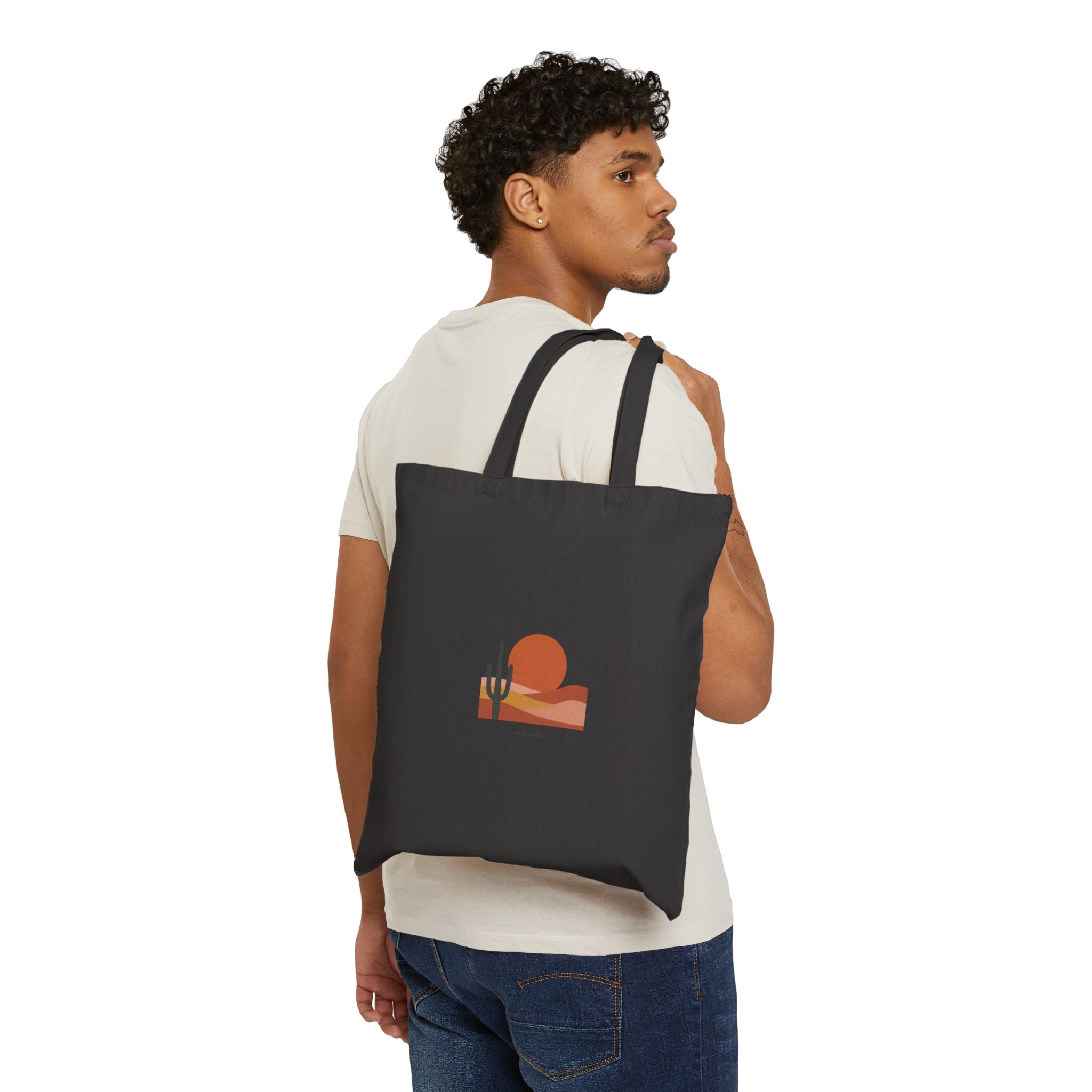 Desert Sunset Minimalist Mesa Tote | Southwestern adobe-inspired art